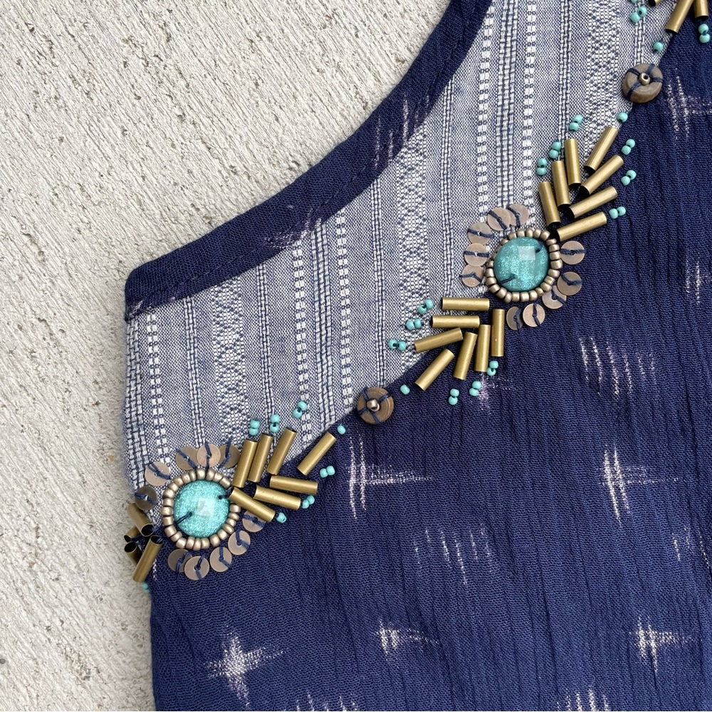 Miss Me beaded hi-low tunic XS - Picture 8 of 10